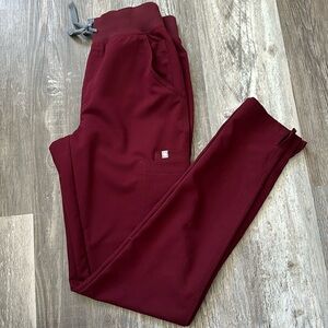 FIGS. women's Burgundy Yola High Waisted 2.0 pants
